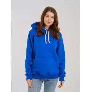 Толстовка женская кенгуру синяя