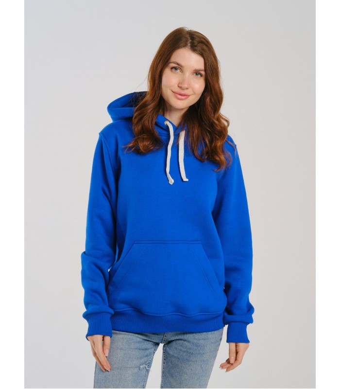 Толстовка женская кенгуру синяя