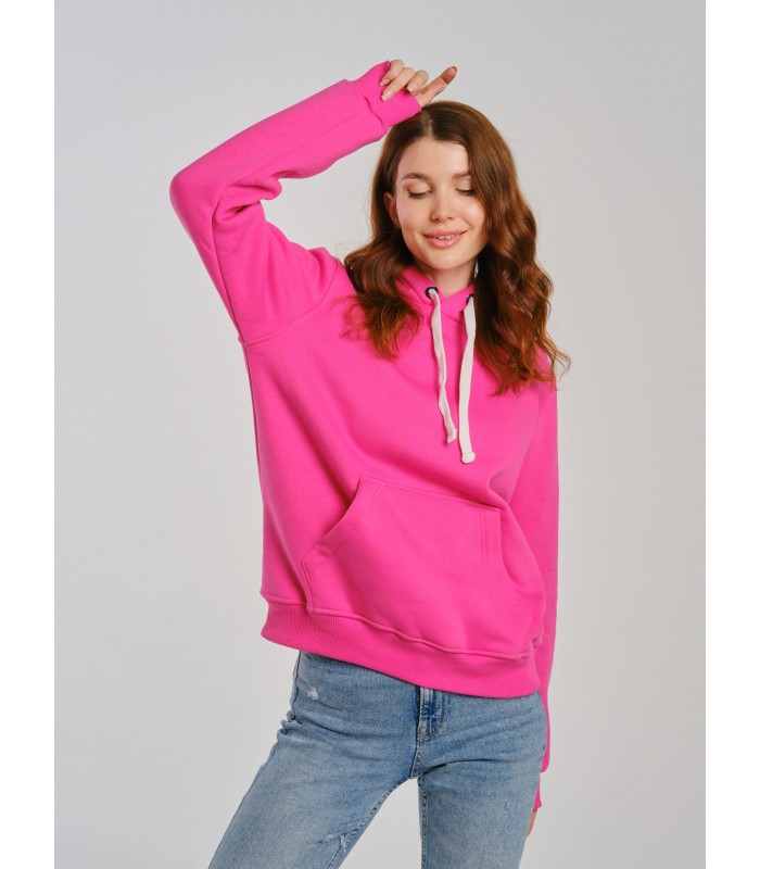 Толстовка женская кенгуру малиновая