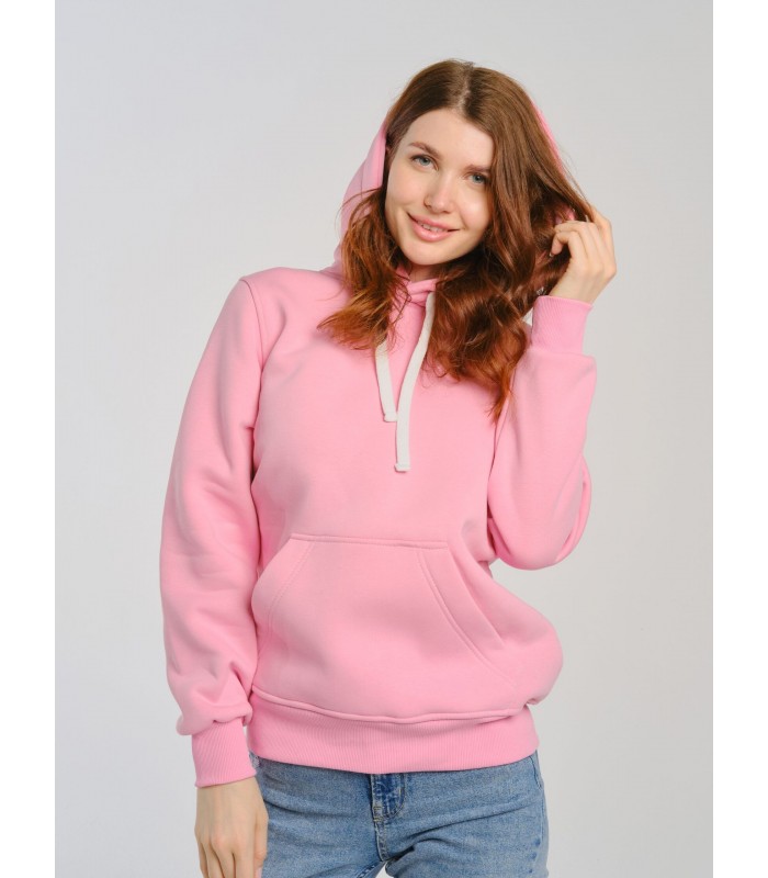 Толстовка женская кенгуру розовая
