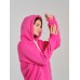 Толстовка женская кенгуру малиновая