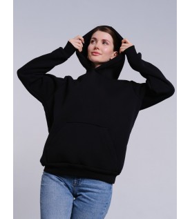 Толстовка унисекс кенгуру черная