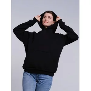 Толстовка унисекс кенгуру черная