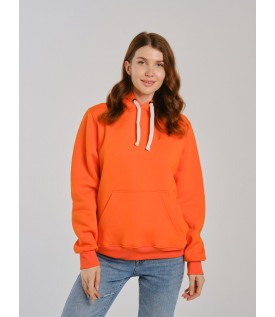 Толстовка женская кенгуру оранжевая