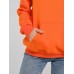 Толстовка женская кенгуру оранжевая