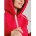 Толстовка женская кенгуру красная
