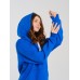Толстовка женская кенгуру синяя