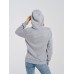 Толстовка женская кенгуру серый меланж