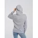 Толстовка женская кенгуру серый меланж