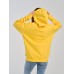 Толстовка женская кенгуру желтая