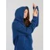 Толстовка женская кенгуру индиго