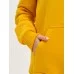 Толстовка женская кенгуру желтая