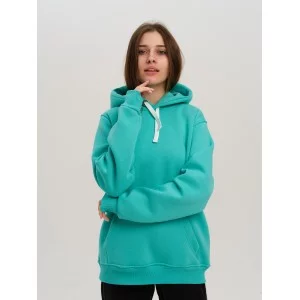 Толстовка женская кенгуру мятная