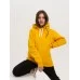 Толстовка женская кенгуру желтая