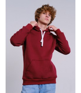 Толстовка мужская кенгуру вишневая