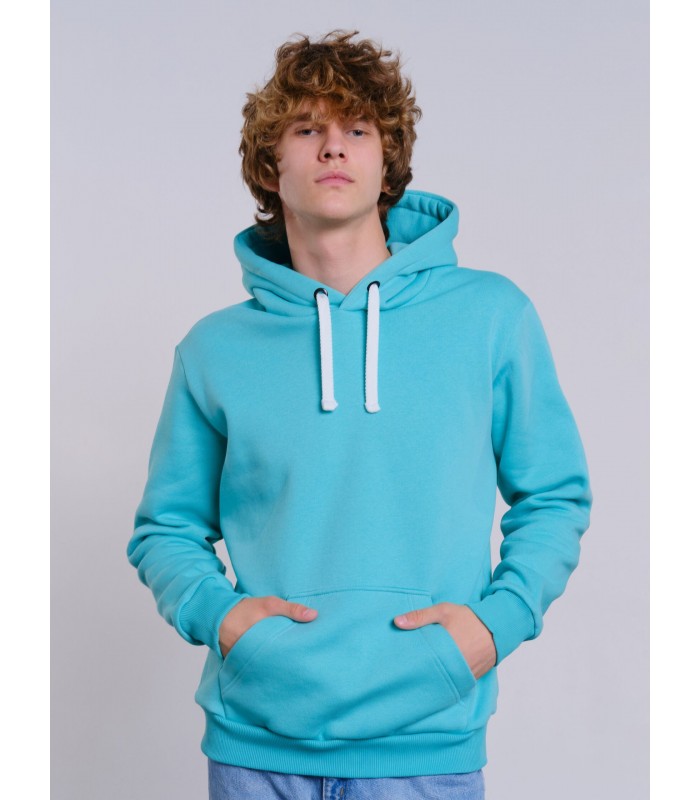 Толстовка мужская кенгуру мятная