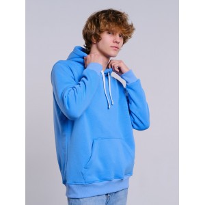 Толстовка мужская кенгуру голубая