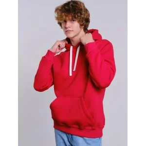 Толстовка мужская кенгуру красная