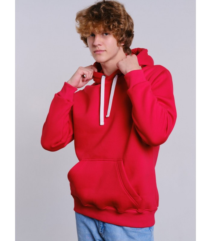 Толстовка мужская кенгуру красная