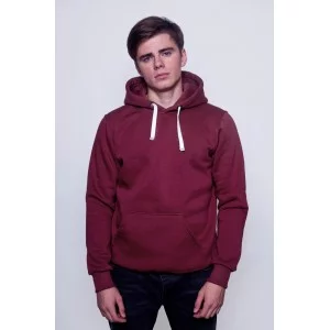 Толстовка мужская кенгуру бордовая