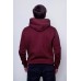 Толстовка мужская кенгуру бордовая