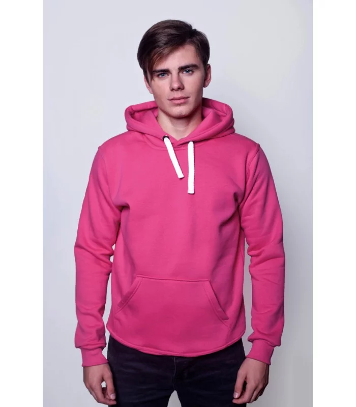 Толстовка мужская кенгуру малиновая