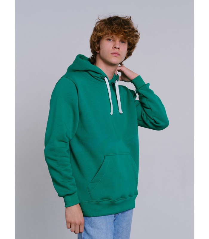 Толстовка мужская кенгуру зеленая