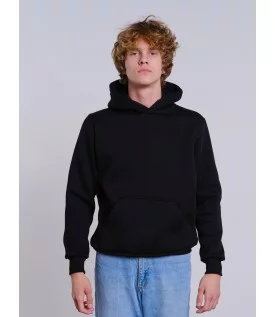 Толстовка унисекс кенгуру черная