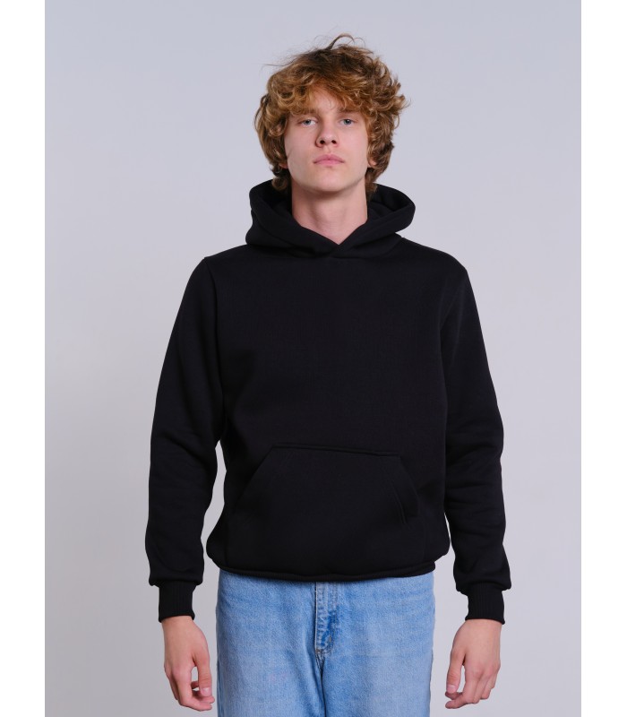 Толстовка унисекс кенгуру черная