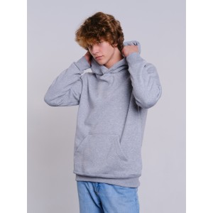 Толстовка мужская кенгуру серый меланж