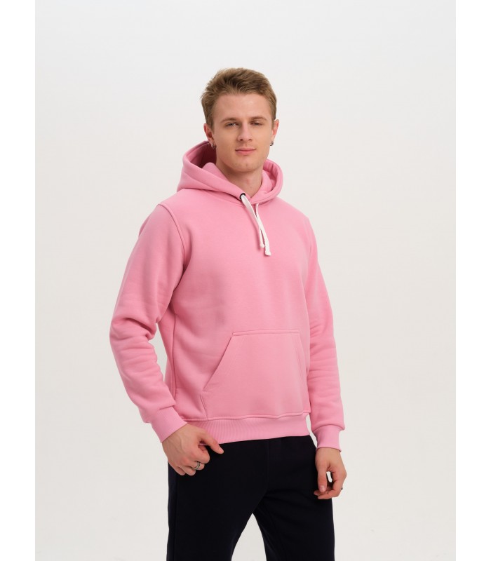 Толстовка мужская кенгуру розовая