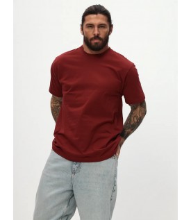 Футболка мужская бордовая