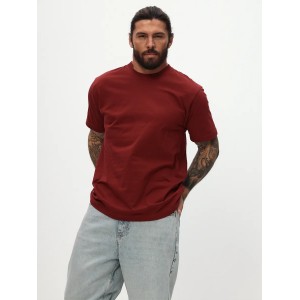 Футболка мужская бордовая