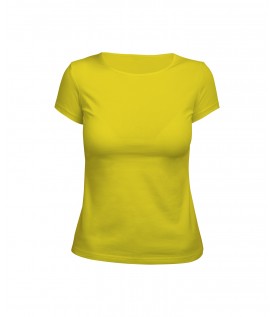 Футболка женская желтая (стрейч)