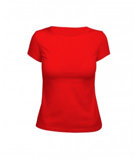 Футболка женская красная (стрейч)