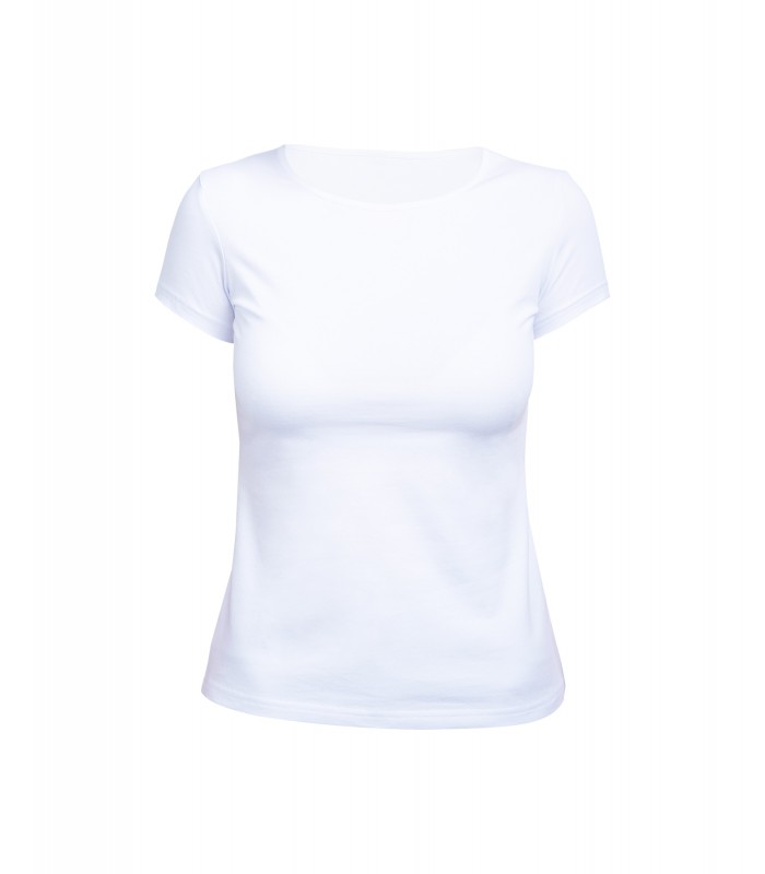 Футболка женская белая (стрейч)