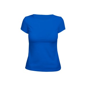 Футболка женская синяя (стрейч)