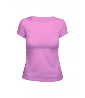 Футболка женская розовая (стрейч)
