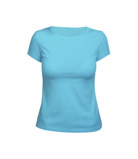 Футболка женская голубая (стрейч)