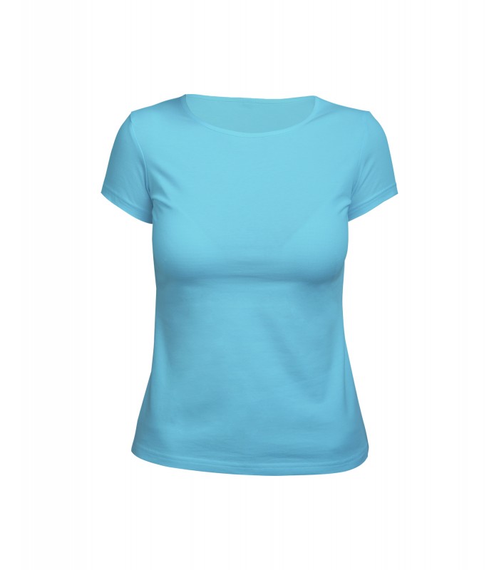 Футболка женская голубая (стрейч)