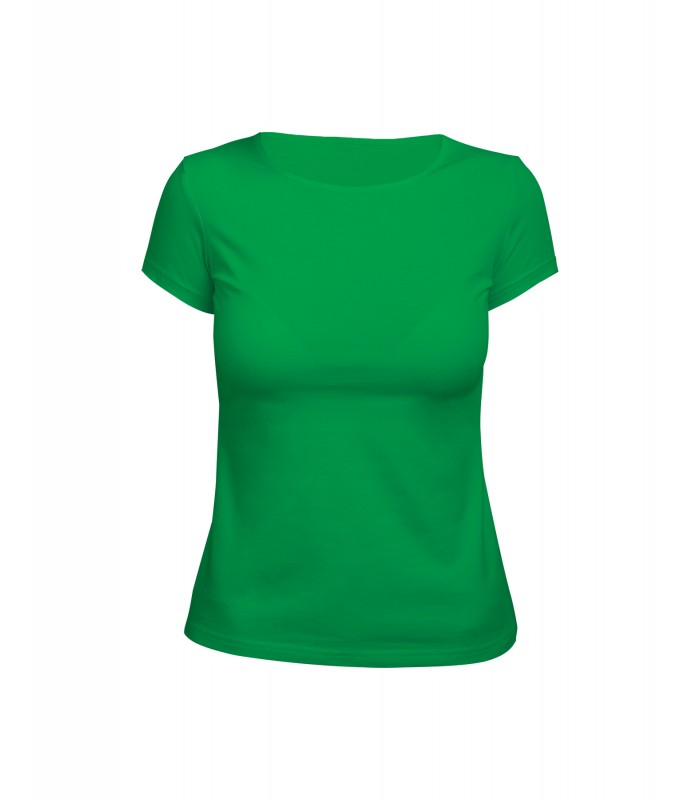 Футболка женская зеленая (стрейч)