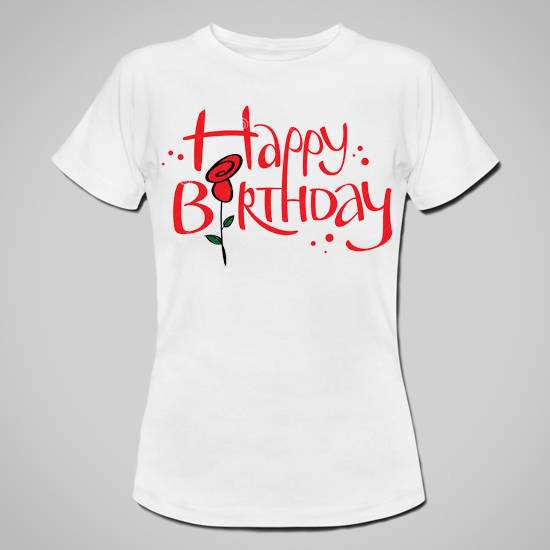 Печать на футболках с днем рождения